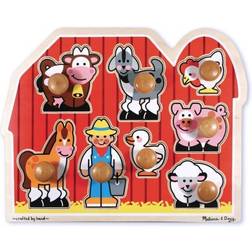 Melissa & Doug Large Farm Jumbo Knob Puzzle