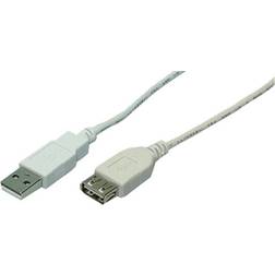 LogiLink USB A - USB A M-F 2.0 1.8m