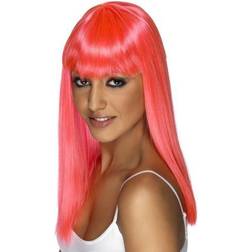 Smiffys Glamourama Wig Neon Pink