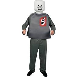 Morphsuit Mr Block Head Zombie Skeleton Costume