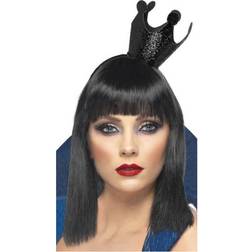 Smiffys Evil Queen Crown Black Glitter