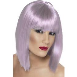 Smiffys Short Lilac Blunt Glam Wig