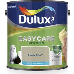 Dulux Easycare Kitchen Matt Wall Paint, Ceiling Paint Overtly Olive 2.5L