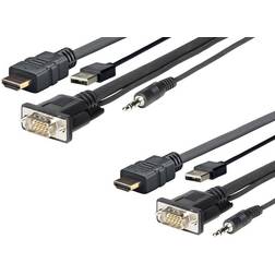 VivoLink HDMI/VGA/USB A/3.5mm-HDMI/VGA/USB A/3.5mm 1m