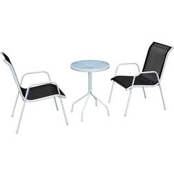 vidaXL 43314 Patio Dining Set, 1 Table incl. 2 Chairs