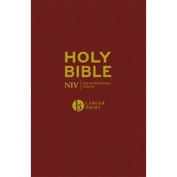NIV Larger Print Burgundy Hardback Bible (Hardcover)