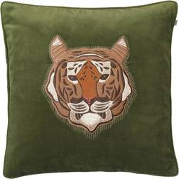 Chhatwal & Jonsson Tiger Cushion Cover Green (50x50cm)