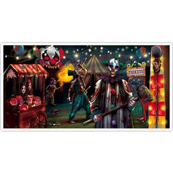 Amscan Decor Horizontal Banner Creepy Carnevil