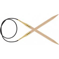 Knitpro Basix Birch Fixed Circular Needles 100cm 12mm