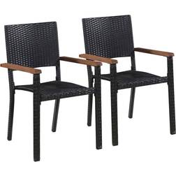 vidaXL 43937 2-pack Garden Dining Chair