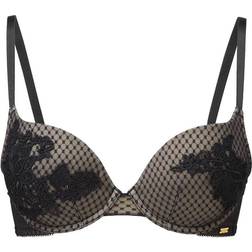 Gossard Geo Chic Padded Plunge Bra - Black