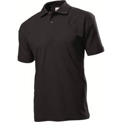 Stedman Short Sleeve Polo Shirt - Black Opal