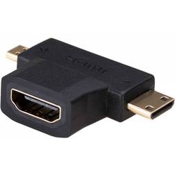 Akyga HDMI-HDMI Mini/HDMI Micro Adapter M-F