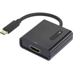 Renkforce USB C-HDMI M-F 0.2m