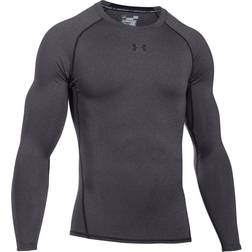 Under Armour Men's HeatGear Long Sleeve Compression Shirt - Grey