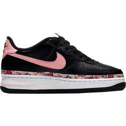 Nike Air Force 1 Vintage Floral GS - Black/White/Pale Ivory/Pink Tint