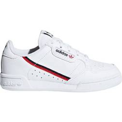 Adidas Kid's Continental 80 - Cloud White/Scarlet/Collegiate Navy