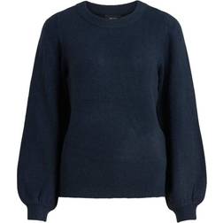 Object Collector's Item Balloon Sleeved Knitted Pullover - Blue/Sky Captain