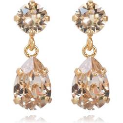 Caroline Svedbom Mini Drop Earrings - Gold/Silk