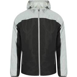 Tombo Reflective Hoodie Jacket - Black/Gray