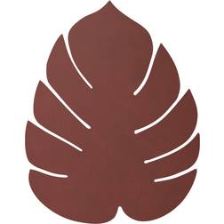 Lind DNA Monstera Leaf Place Mat Red, Black, Gold, Brown, Green (14x12cm)