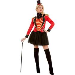 Smiffys Deluxe Ringmaster Lady Costume Red