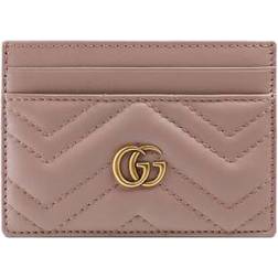 Gucci GG Marmont Card Case - Dusty Pink