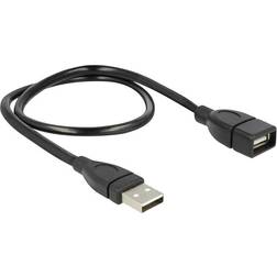 DeLock ShapeCable USB A - USB A M-F 2.0 0.5m