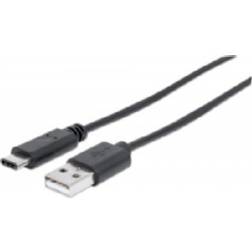 Manhattan Hi-Speed USB A - USB C 2.0 1m