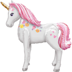 Amscan Foil Ballon AirWalker Magical Unicorn Silver