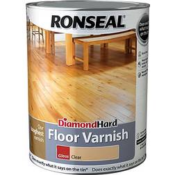 Ronseal Diamond Hard Floor Varnish Wood Protection Transparent 5L