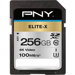 PNY Elite-X SDXC Class 10 UHS-I U3 100MB/s 256GB