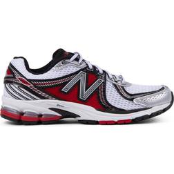 New Balance 860 M - White with Team Red