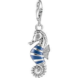 Thomas Sabo Seahorse Charm Pendant - Silver/Blue