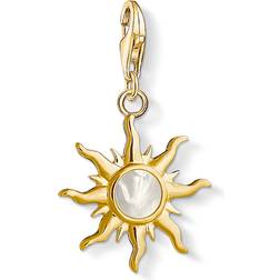 Thomas Sabo Charm Club Sun Charm Pendent - Gold/Pearl