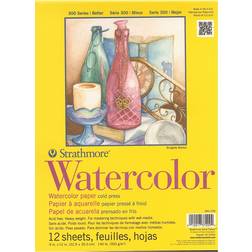 Strathmore 300 Series Water Colour Paper Cold Press Tape Bound 9x12" 300g 12 sheets