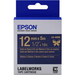 Epson LabelWorks Gold on Navy