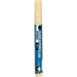 Creotime Glass & Porcelain Pens Opaque Cream 2-4mm