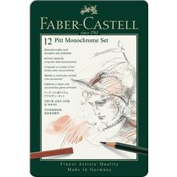 Faber-Castell PITT Monochrome Tin of 12