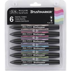 Winsor & Newton BrushMarker Pastel 6 Pack