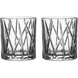 Orrefors City Old Fashion Whisky Glass 25cl 2pcs