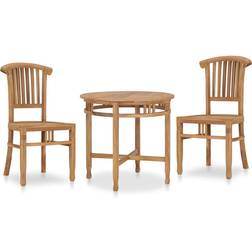 vidaXL 3053651 Patio Dining Set, 1 Table incl. 2 Chairs