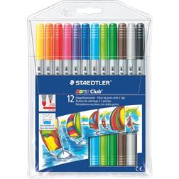 Staedtler Noris 320 Double Ended Fibre Tip Pen 12-pack