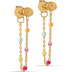 ENAMEL Copenhagen Lola Earrings - Gold/Rainbow