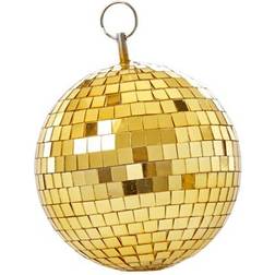 Rice Medium Round Disco Ball Gold Christmas Decoration