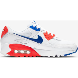 Nike Air Max 90 W - White/Flash Crimson/Racer Blue