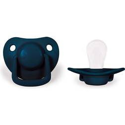 Filibabba Pacifiers Dark Blue 0-6m 2-pack