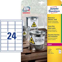 Avery Resistant Labels A4 33.9x63.5cm