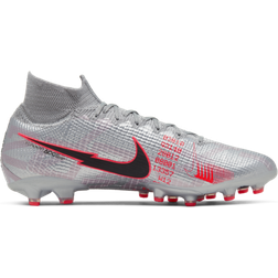 Nike Mercurial Superfly 7 Elite AG - Metallic Bomber Grey/Particle Grey/Laser Crimson/Black