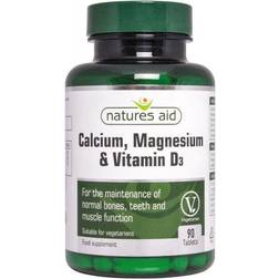 Natures Aid Calcium, Magnesium & Vitamin D3 90 pcs